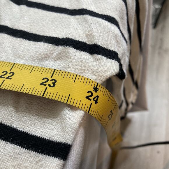 Talbots Women's Striped V Neck‎ Sweater Size 2X Dolman Sleeves Lagenlook Slouchy - Picture 4 of 10